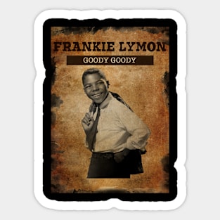 Vintage Old Paper 80s Style Frankie lymon Sticker